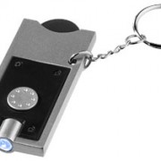 Porte-clés avec jeton et lampe-torche Allegro personnalisable Bullet par Stimage’s