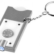 Porte-clés avec jeton et lampe-torche Allegro personnalisable Bullet par Stimage’s