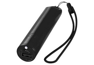 Batterie de secours avec dragonne et lampe torche 2200 mah Beam personnalisable Bullet