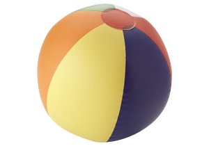 Ballon de plage plein Rainbow personnalisable Bullet