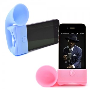 AMPLIFICATEUR SILICONE PAVILLON POUR IPHONE 4G ET 5G sur mesure