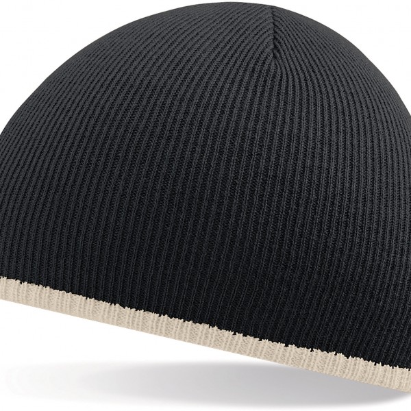 TWO TONE KNITTED HAT