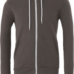 UNISEX ZIP-UP FLEECE HOODIE