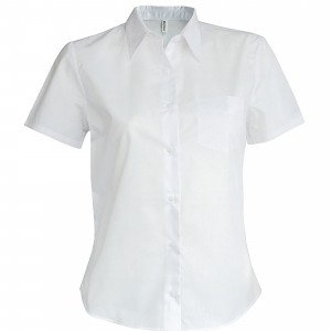 CHEMISE OXFORD MANCHES COURTES FEMME personnalisé avec Stimage's