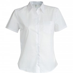 CHEMISE POPELINE MANCHES COURTES FEMME personnalisé avec Stimage's