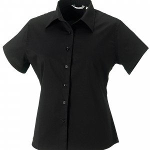 TWILL LADIES SHIRT - CHEMISE MANCHES COURTES EN COTON SERGÉ POUR FEMME personnalisé avec Stimage's