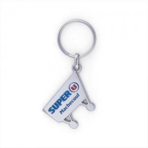 PORTE CLES ZAMAC EMAIL PREMIUM - 30 mm sur mesure