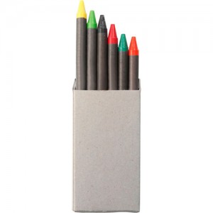 Set de 6 crayons gras. par Stimage