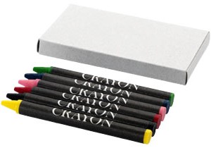 Crayons gras 6 pièces personnalisable Bullet