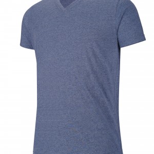 T-shirt col V manches courtes "mélange" personnalisé avec Stimage's